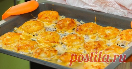 Стожки из фарша в духовке