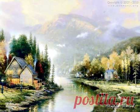 живопись Thomas Kinkade - 69 фото. Фотографии Валентин Иванов.