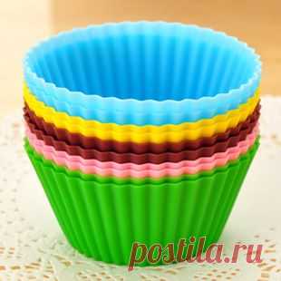 12pcs / много круглой формы Силиконовые Muffin Случаи торт Кекс Liner выпечки форму, принадлежащий категории Формы для тортов и относящийся к Дом и сад на сайте AliExpress.com