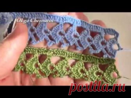 КАЙМА КРЮЧКОМ  ТЕСЬМА крючком ДЛЯ начинающих