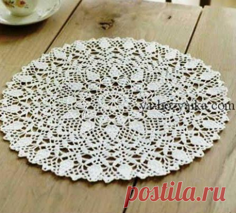 Салфетка с шишечками крючком схемы. Круглая салфетка крючком схемы. 