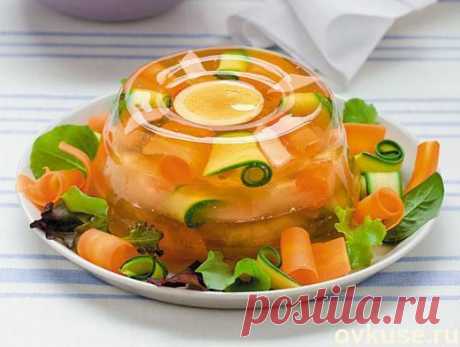 Заливное из птицы с овощами - Простые рецепты Овкусе.ру