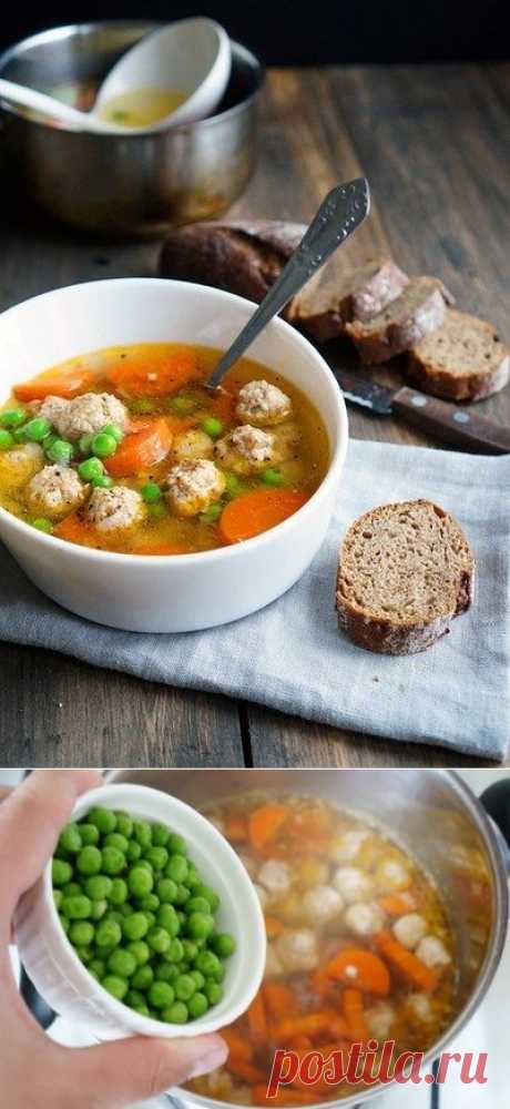 Как приготовить прозрачный суп с куриными фрикадельками. - рецепт, ингридиенты и фотографии