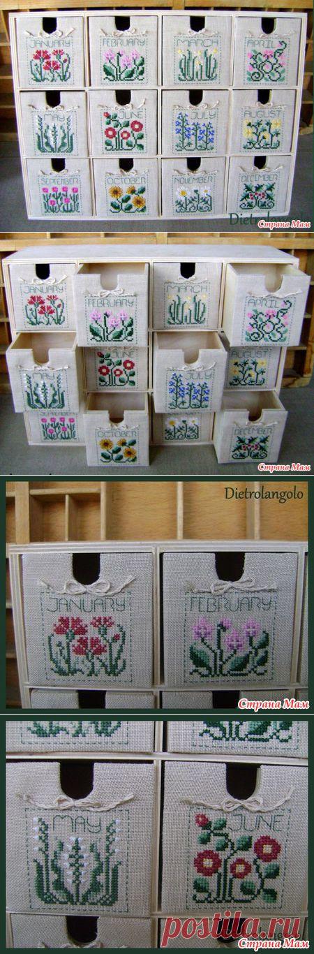 Цветочный календарь ( вариант оформления) - Бискорню и другие "кривульки" - Страна Мам