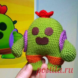 Кактус Спайк амигуруми. Схемы и описания для вязания игрушек крючком