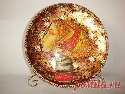 1 занятие. Тарелка золочение поталью. ЦОО Новые направления