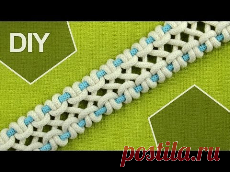 DIY / crossed sennit, chain - FOUR strands