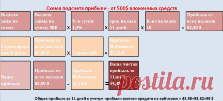 Доход от вложений 500 $ на 33 дня на площадке webtransfer составит - 14992 рубля | gid-informportal.ru