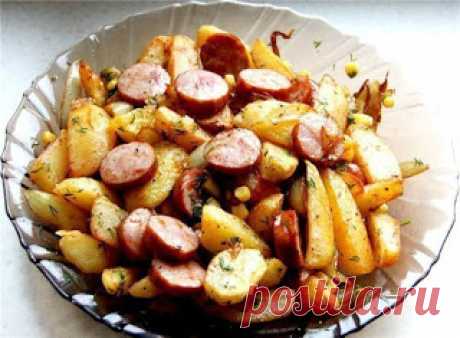 Самые вкусные рецепты: Картофель по-деревенски.