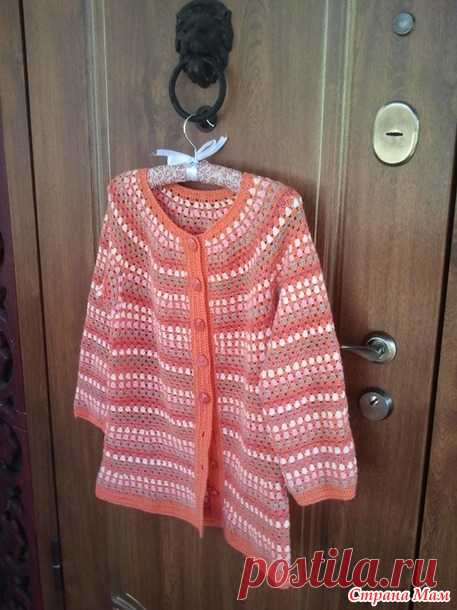 . Жакет крючком Vintage Cluster Cardigan - Вязание - Страна Мам