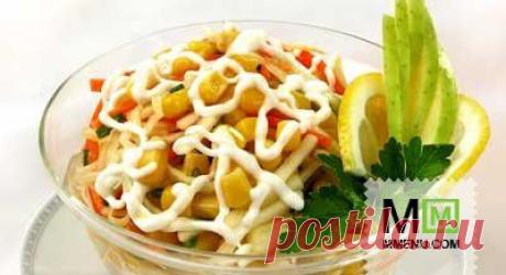Салат овощной с кукурузой - кулинарный рецепт. Миллион Меню