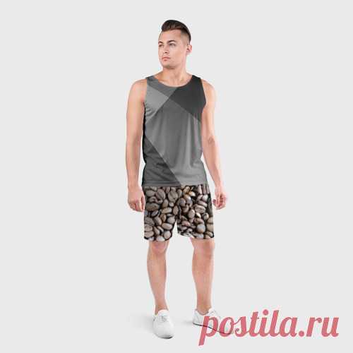 Мужские шорты спортивные Кофе зёрна - купить по цене 3715 руб в интернет-магазине Всемайки, арт 3650113