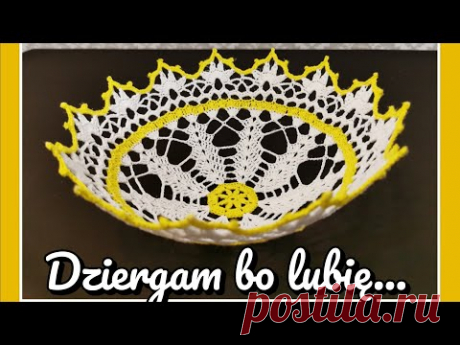 Miseczka, koszyczek, serwetka na szydełku