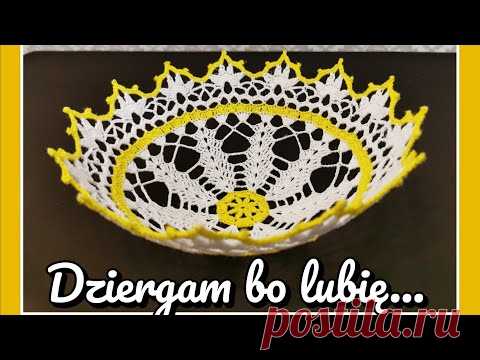Miseczka, koszyczek, serwetka na szydełku