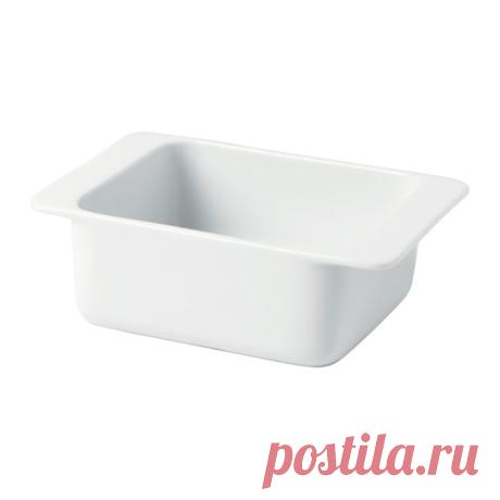 ИКЕА/365+ Форма для духовки - IKEA IKEA - ИКЕА/365+, Форма для духовки, Изготовлено из полевошпатного фарфора, что обеспечивает прочность и устойчивость к ударам.Благодаря большим ручкам поднимать и переносить форму будет удобно и безопасно.Практичный дизайн этой посуды позволяет ставить предметы меньшего размера в большие, что обеспечивает компактное хранение.