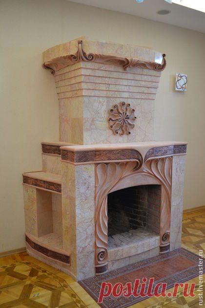 Камин "Ярило" - камин,отделка камина,Керамика,керамика ручной работы,дизайн