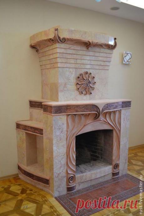 Камин &quot;Ярило&quot; - камин,отделка камина,Керамика,керамика ручной работы,дизайн