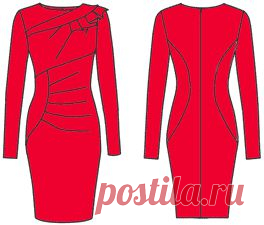 Примеры моделей платьев разработанных на основах рассчитанных в программе "Закройщик"