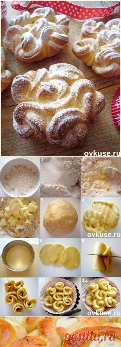 Воздушные кружевные булочки - Простые рецепты Овкусе.ру