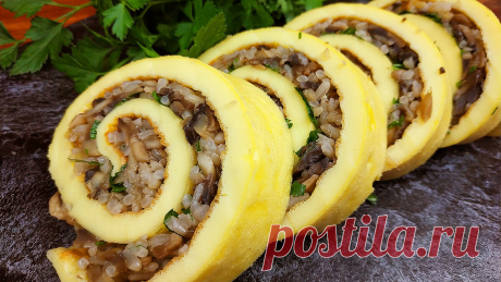Закусочный рулет из омлета: меняя начинки всегда получаю новый вкус. | Кулинарный Микс | Яндекс Дзен