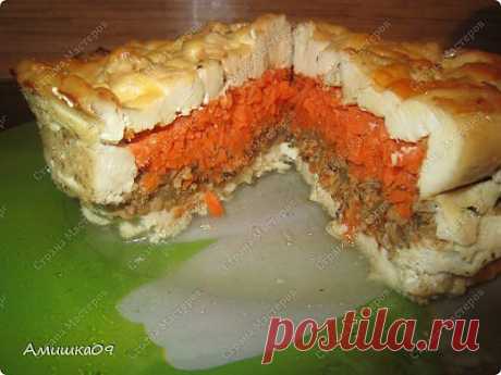 Пирог из куриной грудки &quot;Чайная роза&quot; и суфле из горбуши  
Страна Мастеров