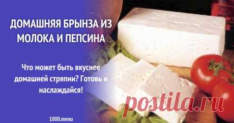Брынза из двух продуктов молока и пепсина рецепт с фото Как приготовить брынзу из двух продуктов: молока и пепсина: поиск по ингредиентам, советы, отзывы, подсчет калорий, изменение порций, похожие рецепты
