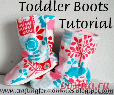 Мягкие сапожки и угги для малышей. Мастер-классы.