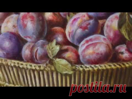 Как написать сливы. Проблемы фиолетового цвета