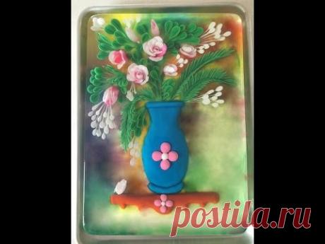 3D Gelatin Art Jarrón Esculpido ( Español - YouTube