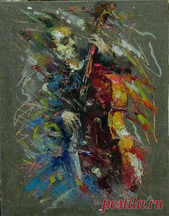 Колоритное, музыкальное. Художник Александр Углов..