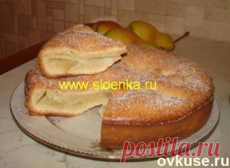 Ванильный пирог с грушами - Простые рецепты Овкусе.ру