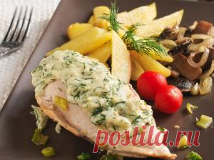 Куриные грудки под сырным соусом с картофелем и грибами, пошаговый рецепт с фото Куриные грудки под сырным соусом с картофелем и грибами. Пошаговый рецепт с фото, удобный поиск рецептов на Gastronom.ru