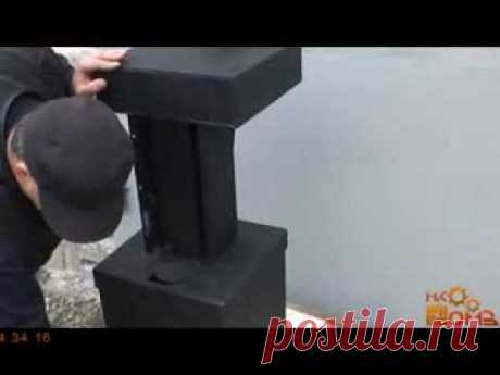 Универсальная печка на отработке, дровах, опилках