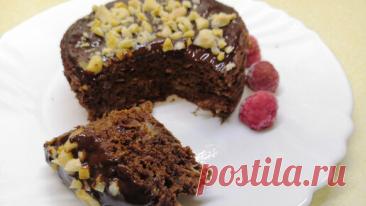 Из банана и какао получается быстрый шоколадный ПП кекс без муки | Рецепты ПП - худеем вкусно! | Дзен