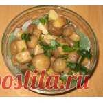 Маринованные шампиньоны Кулинарный рецепт
