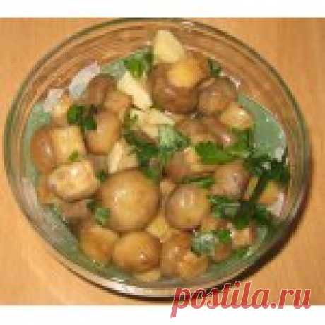 Маринованные шампиньоны Кулинарный рецепт
