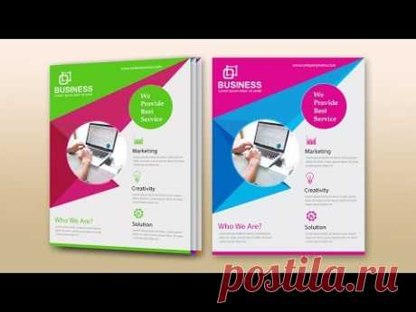 Illustrator tutorial - Business flyer design