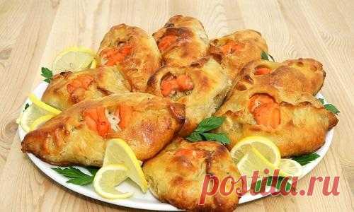 Рыбные расстегаи с семгой и белой рыбой: пошаговый рецепт