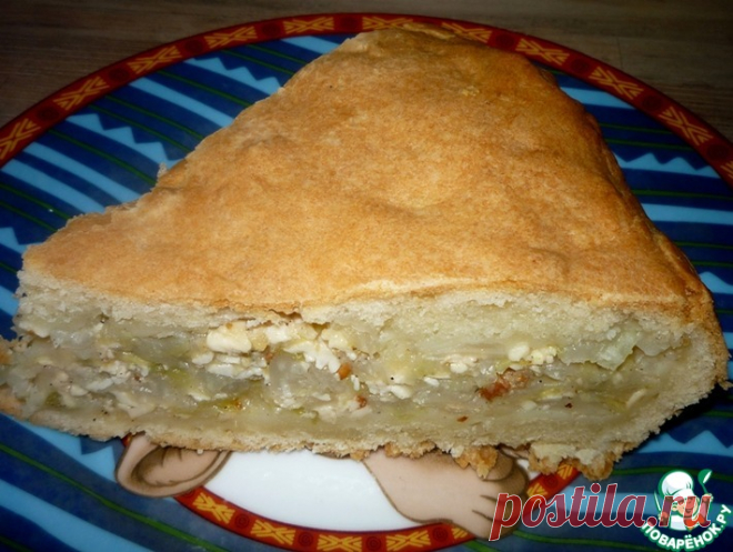 Пирог с капустой и адыгейским сыром Кулинарный рецепт