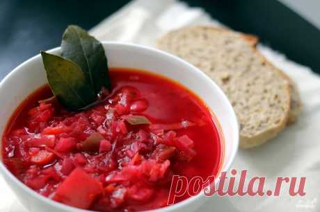Постный борщ с грибами - кулинарный рецепт с фото на Повар.ру