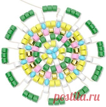 Плетем мандалу . Покажите свои изделия, если плели такое
