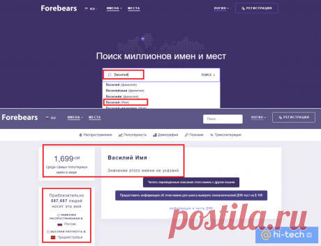 Как узнать, сколько человек на планете носит вашу фамилию и имя - Hi-Tech Mail.ru