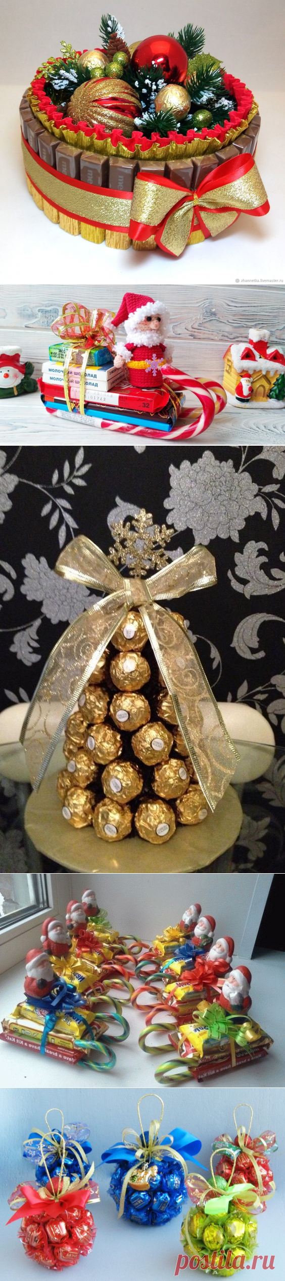 Идеи новогодних подарков из конфет — Сделай сам, идеи для творчества - DIY Ideas