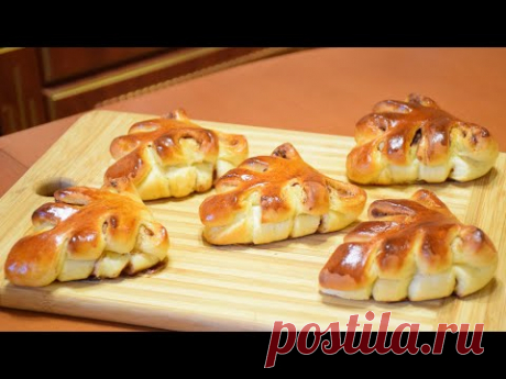 Сдобные листики ✧ С яблоками и корицей