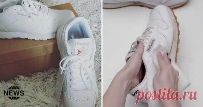Простой способ вернуть кроссовкам былую белизну всего за пару минут - ИНТЕРЕСНО Белые кроссовки любят все, ведь эта обувь всегда смотрится красиво и стильно. Но у них есть один недостаток: они слишком быстро пачкаются