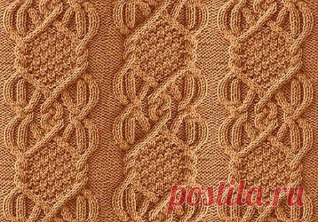 Роскошный узор спицами - в копилку мастерицам из категории Интересные идеи – Вязаные идеи, идеи для вязания