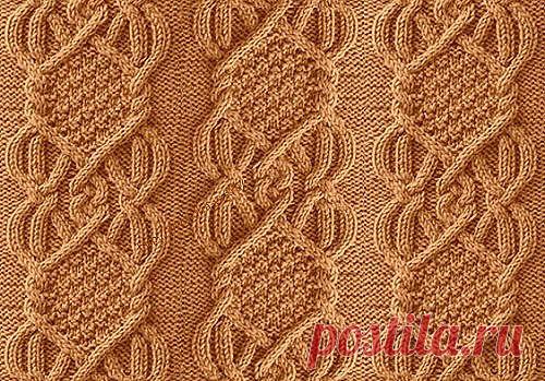 Роскошный узор спицами - в копилку мастерицам из категории Интересные идеи – Вязаные идеи, идеи для вязания