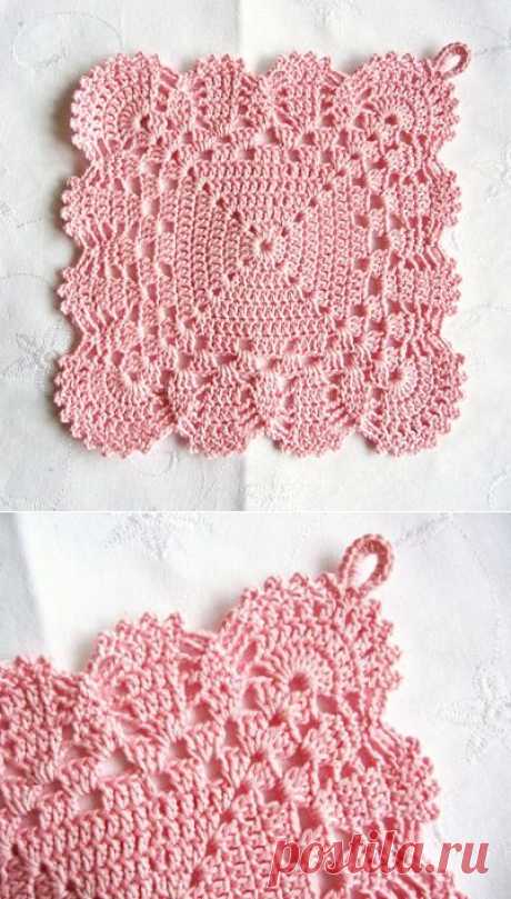 Olav World: Crocheted potholders - copy of the old model.