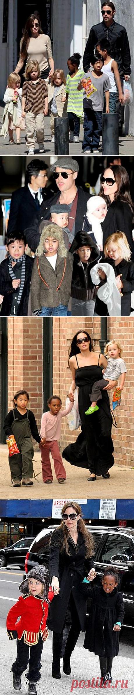 Дети Анджелины Джоли на фото