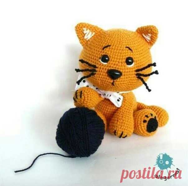 Вяжем котенка
Автор: Наталья Кирьян

#амигуруми #мк #описание_работы